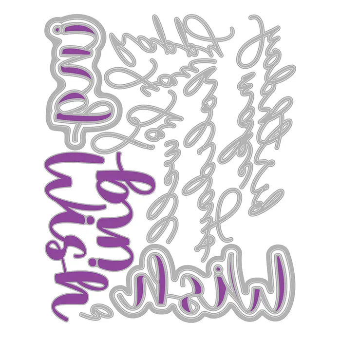 Take Two’s Wish Sentiment Thinlits Die Set - Stacey Park - Sizzix