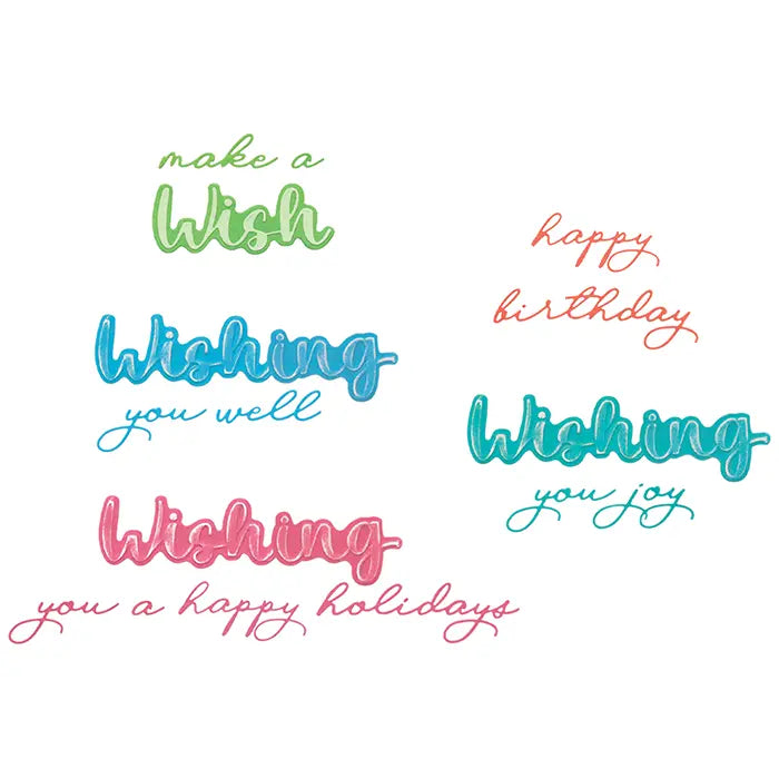 Take Two’s Wish Sentiment Thinlits Die Set - Stacey Park - Sizzix