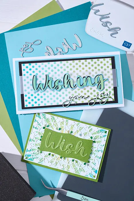 Take Two’s Wish Sentiment Thinlits Die Set - Stacey Park - Sizzix