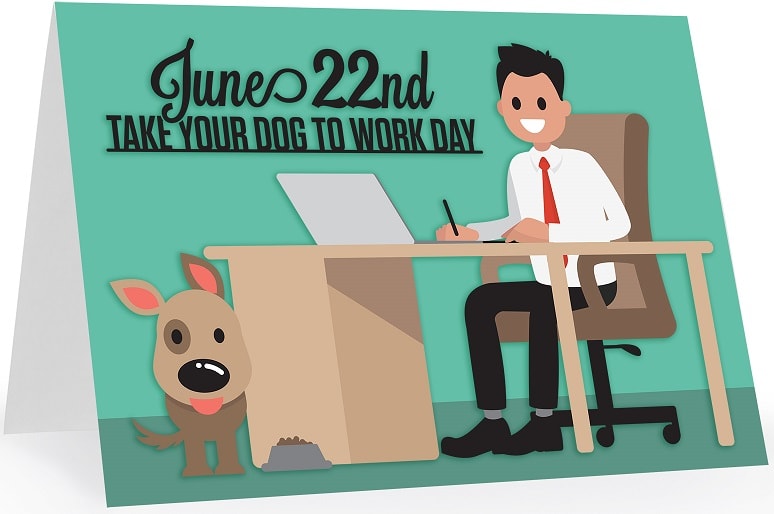 Celebrate Take Your Dog to Work Day SVG Image File Download for Craft Projects