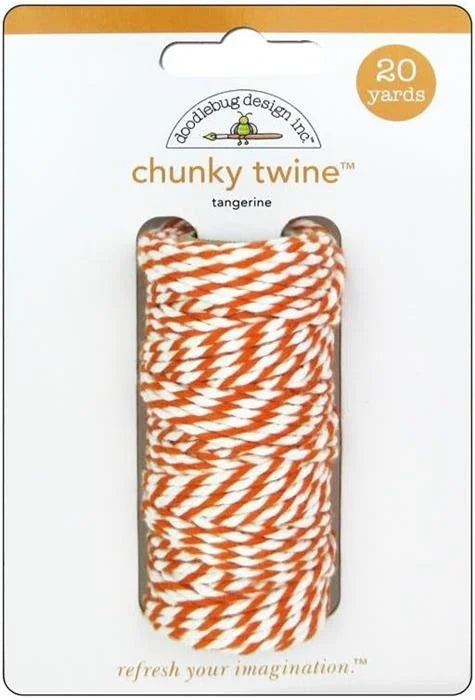 Tangerine Chunky Twine - Monochromatic - Doodlebug