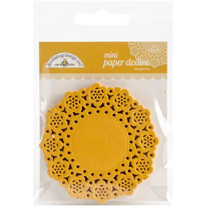 Tangerine Mini Doilies - Monochromatic - Doodlebug