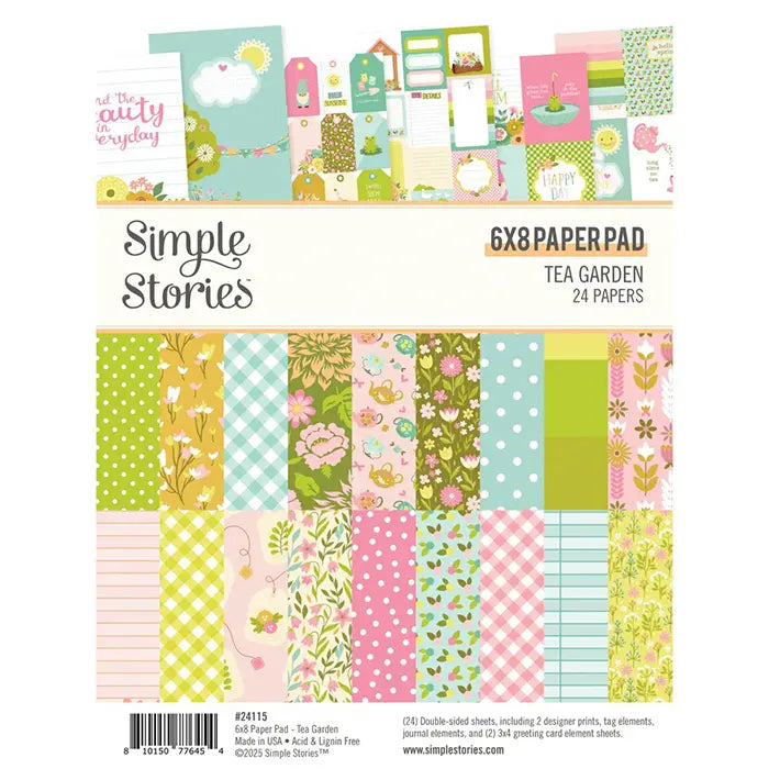 Tea Garden 6" x 8" Pad - Simple Stories