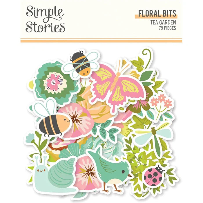 Tea Garden Floral Bits & Pieces - Simple Stories