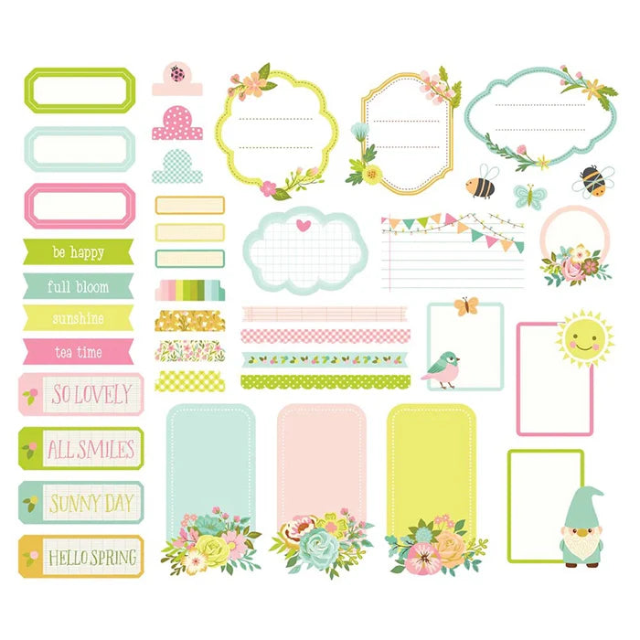 View 2 of Tea Garden Journal Bits & Pieces - Simple Stories