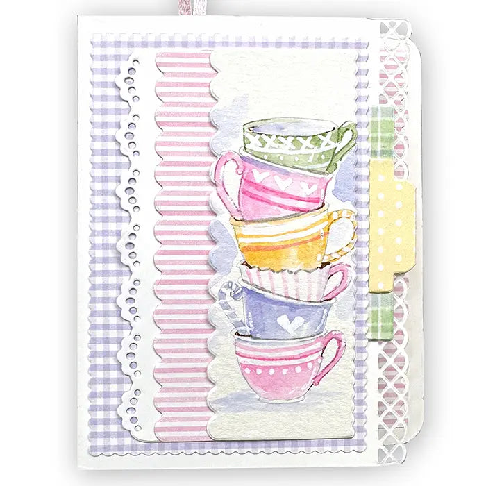 Tea Time  Clear Stamp and Die Set - Art Impressions