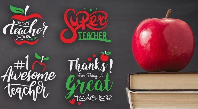 Teacher Appreciation SVG Image File Download