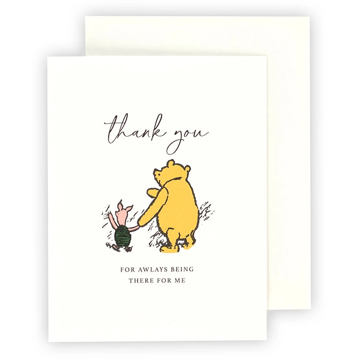 Thank You Winnie and Piglet Greeting Card – Echo Park