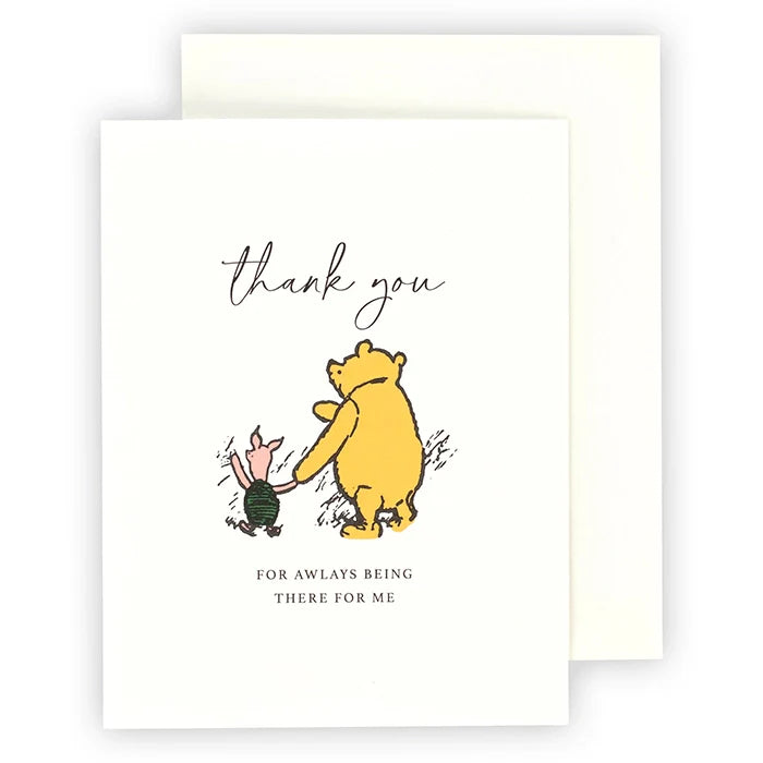 Thank You Winnie and Piglet Greeting Card – Echo Park