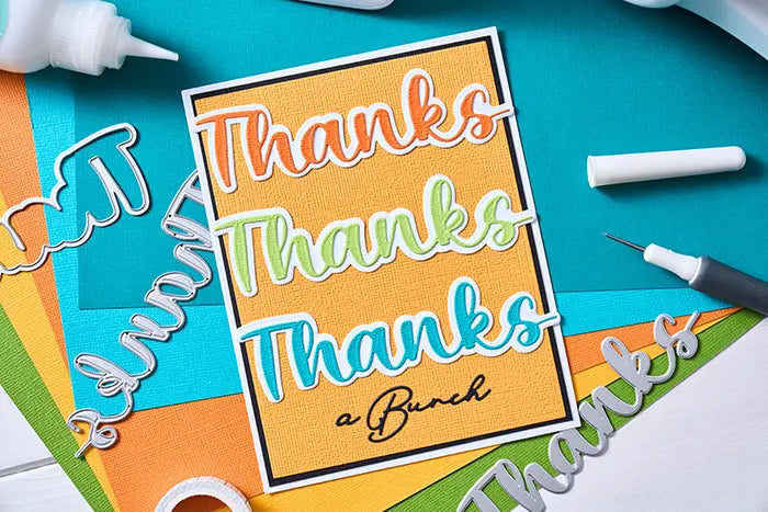 View 2 of Thanks Sentiment Take Two's Thinlits Dies - Stacey Park - Sizzix