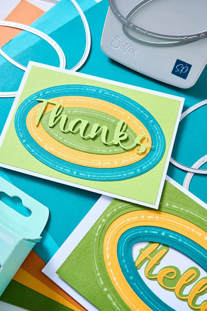 View 4 of Thanks Sentiment Take Two's Thinlits Dies - Stacey Park - Sizzix