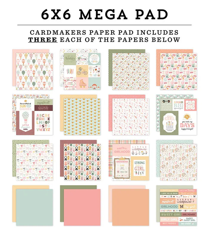 That's My Girl Cardmakers 6" x 6" Mega Pad - Carta Bella