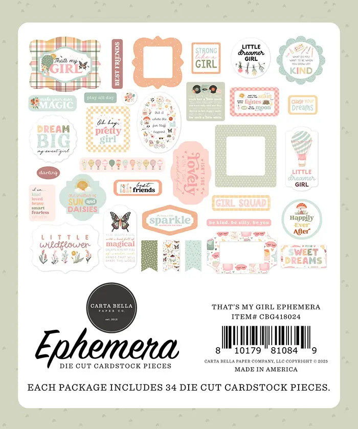 That's My Girl Ephemera - Carta Bella