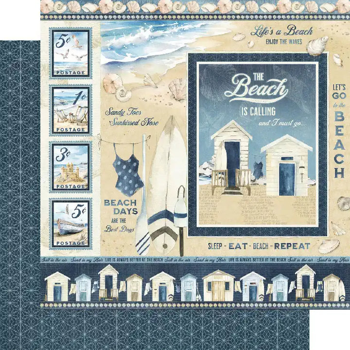 The Beach is Calling 12" x 12" Collection Pack - Graphic 45