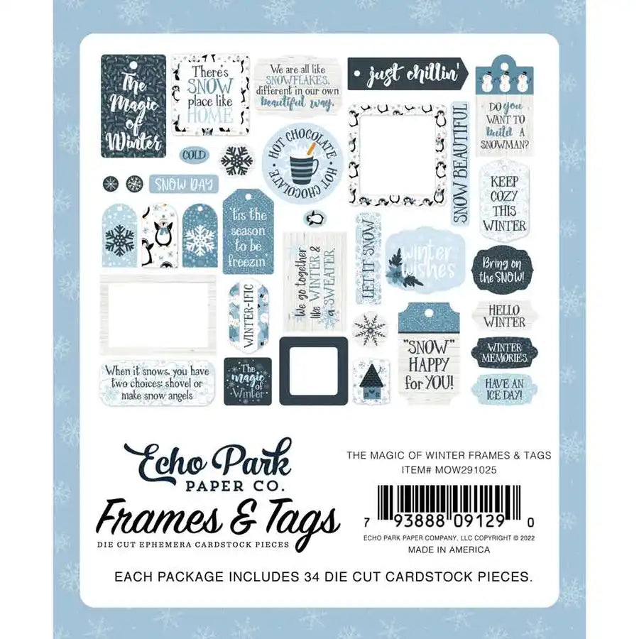 The Magic Of Winter Frames & Tags - Lori Whitlock - Echo Park