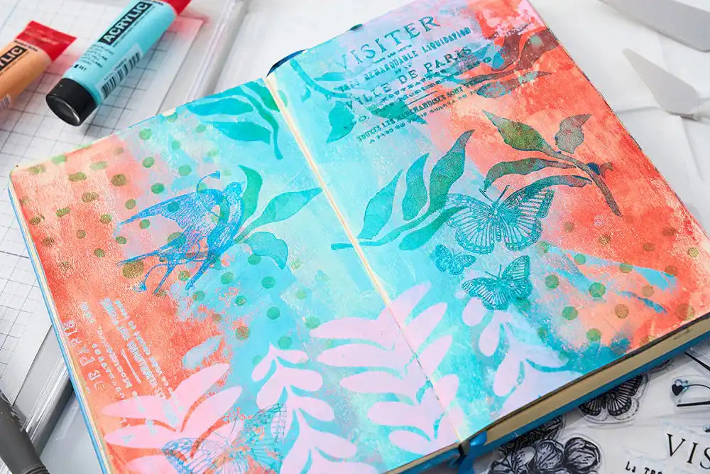 The Visiter Clear Stamps Set w/ Layering Stencils - Studio by Cat Kerr - Sizzix