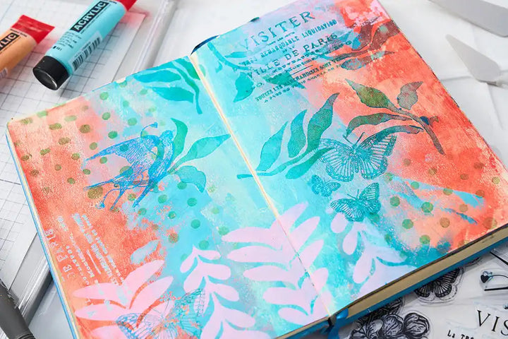 The Visiter Clear Stamps Set w/ Layering Stencils - Studio by Cat Kerr - Sizzix