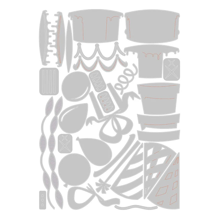 Celebrate Colorize Thinlits Die Set - Tim Holtz - Sizzix