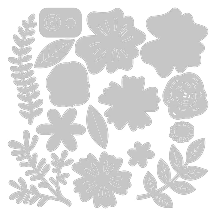 Floral Cluster Thinlits Die Set - Jess Slack - Sizzix