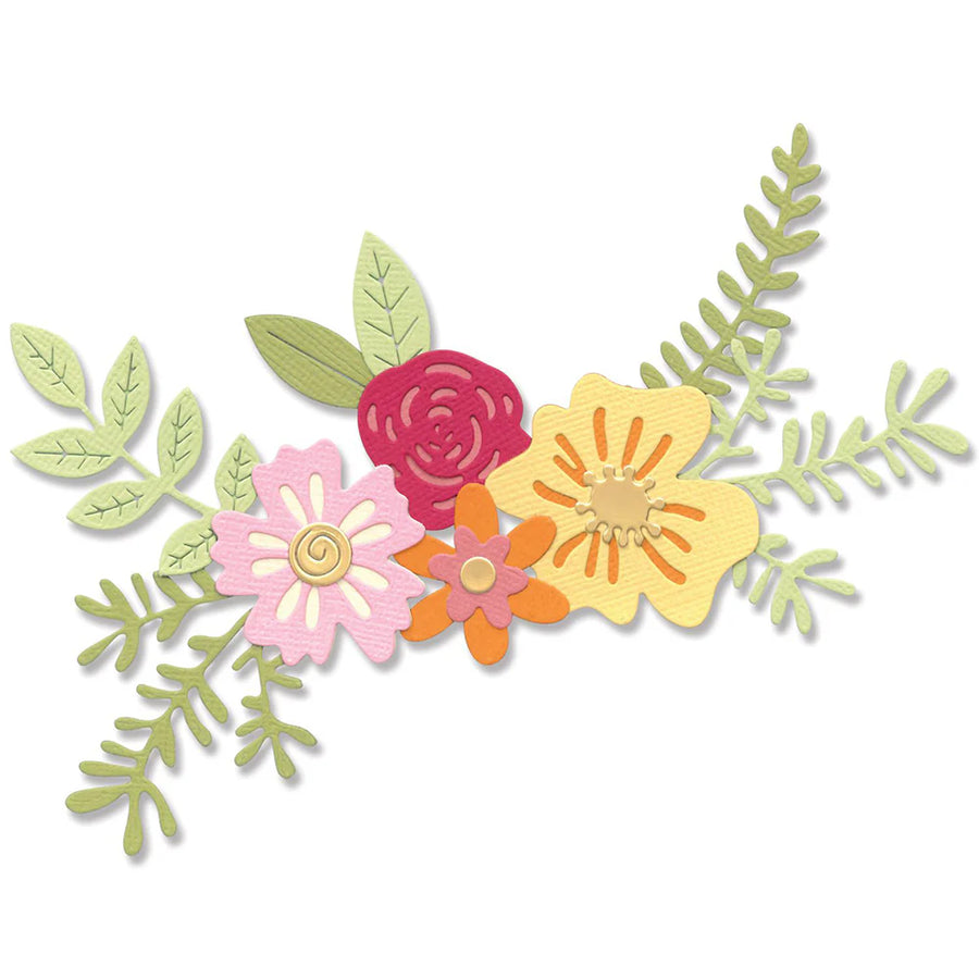 Floral Cluster Thinlits Die Set - Jess Slack - Sizzix