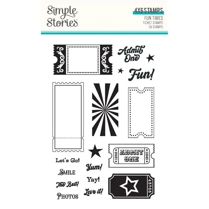 Tickets Fun Times Stamps - Simple Stories