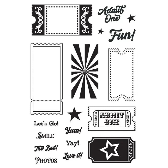 Tickets Fun Times Stamps - Simple Stories