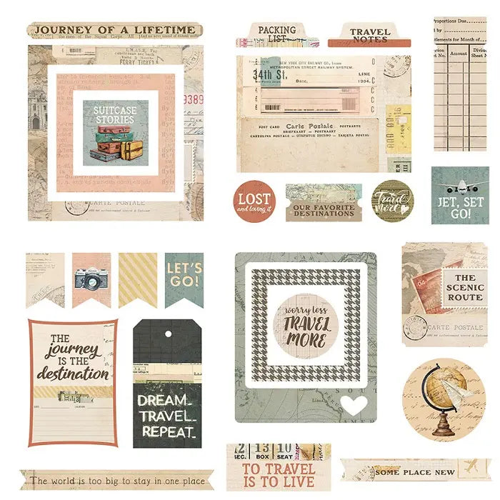 Travel Junque Ephemera Die Cuts - PhotoPlay