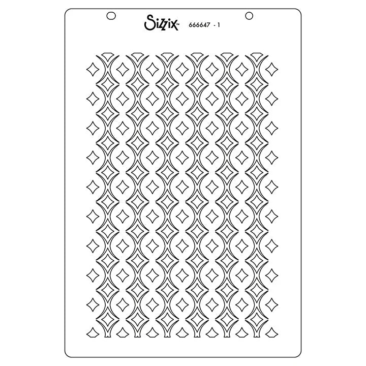 Uptown  Adornment A5 Stencil (Cosmopolitan Series) by Stacey Park - Sizzix