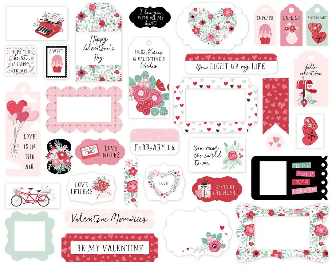 Valentine's Day Frames & Tags - Echo Park