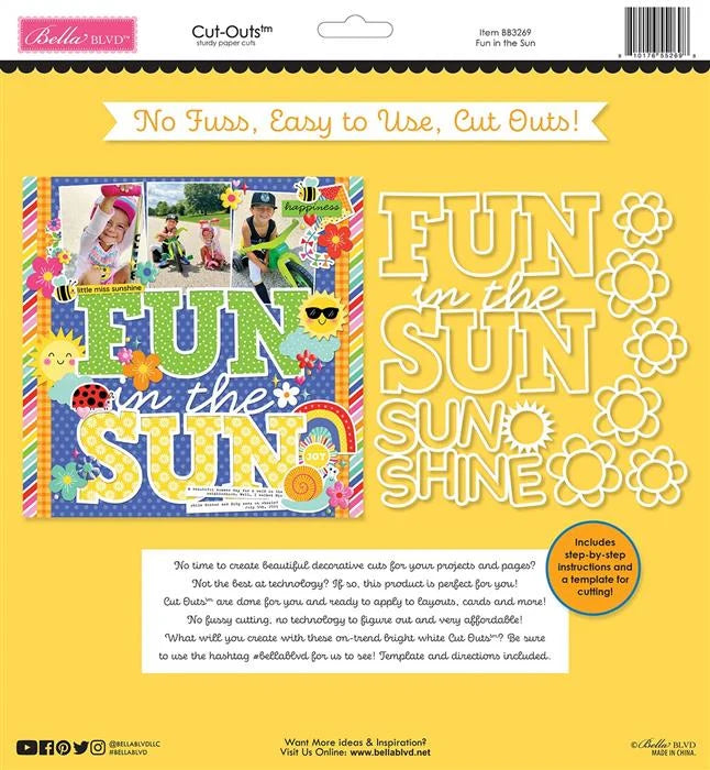 Walking on Sunshine Fun in the Sun Cut-Outs - Bella Blvd