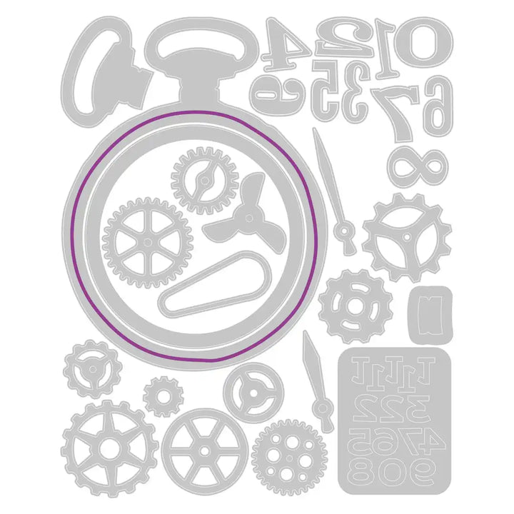 Watch Gears Thinlits Die Set - Back from the Vault by Tim Holtz - Sizzix