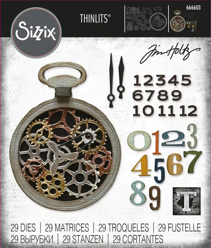 Watch Gears Thinlits Die Set - Back from the Vault by Tim Holtz - Sizzix