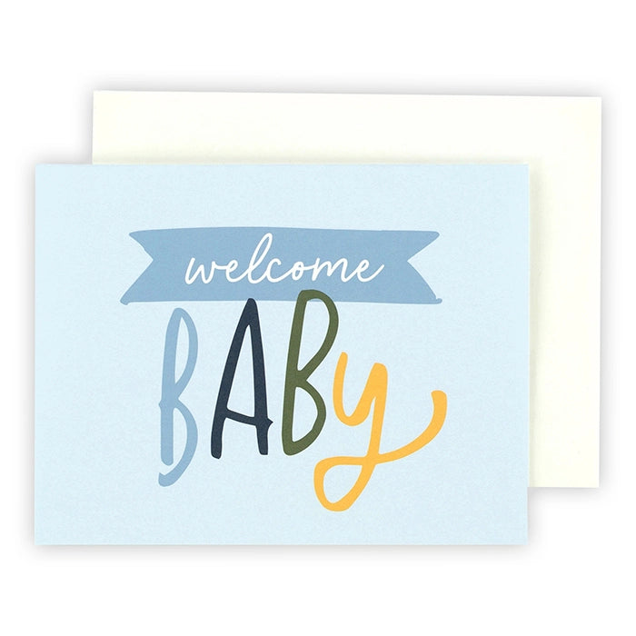 Welcome Baby Boy Greeting Card – Echo Park