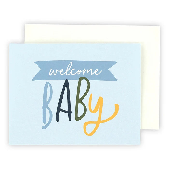 Welcome Baby Boy Greeting Card – Echo Park