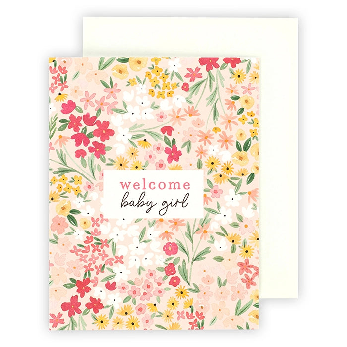 Welcome Baby Girl Greeting Card – Echo Park