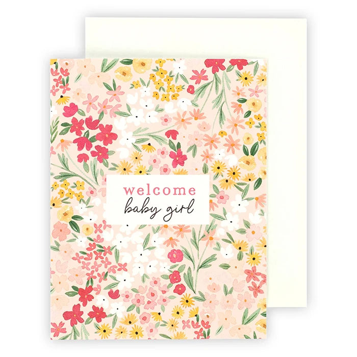 Welcome Baby Girl Greeting Card – Echo Park
