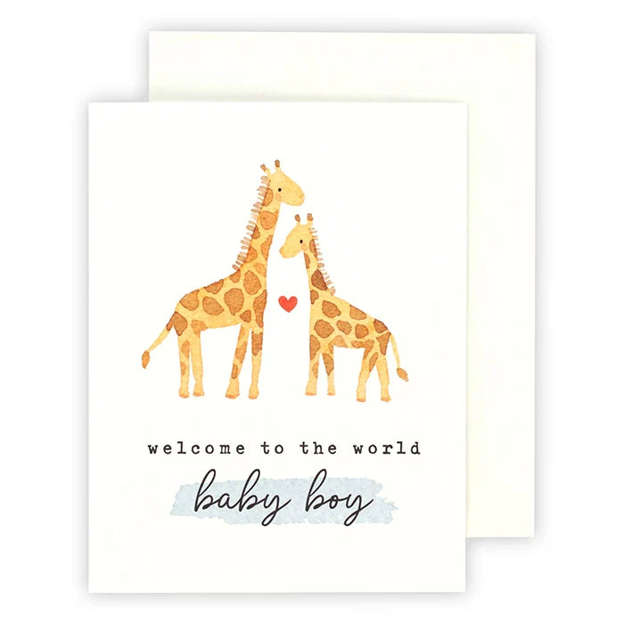 Welcome to the World Baby Boy Greeting Card – Echo Park