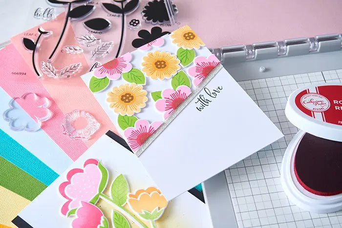 Whimsy Bloom #1 Clear Stamp Set - Catherine Pooler - Sizzix