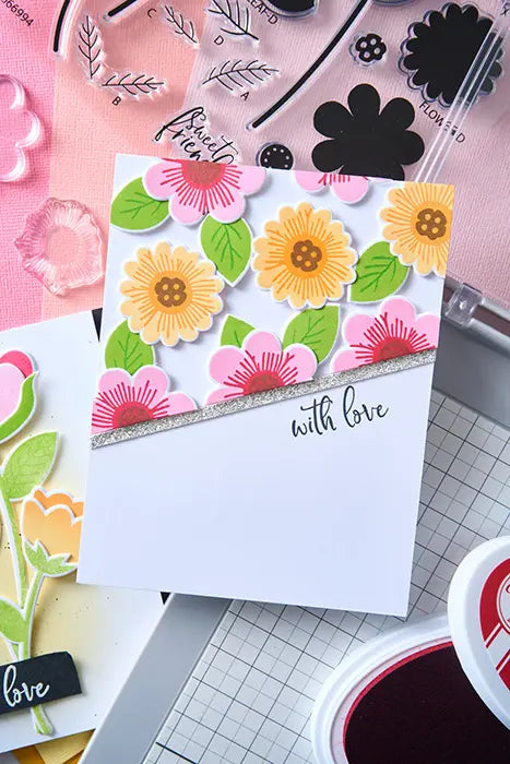 Whimsy Bloom #1 Clear Stamp Set - Catherine Pooler - Sizzix