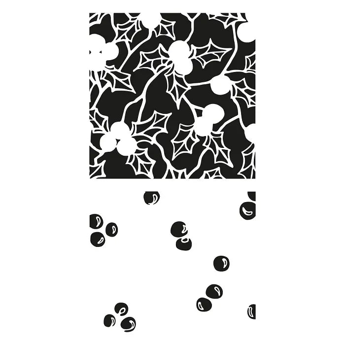 Wild Holly Layered Clear Stamps Set - Jennifer Ogborn - Sizzix