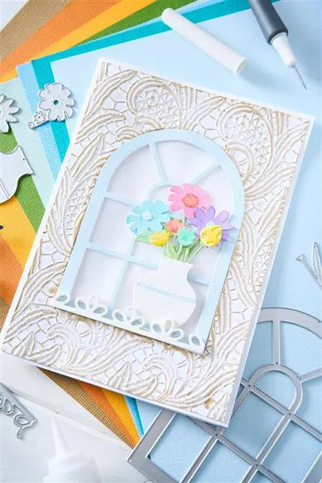 Windowsill Flowers & Vase Thinlits Die Set Die Set 13PK - Eileen Hull - Sizzix