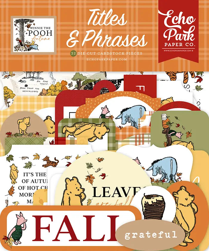 Winnie The Pooh Autumn Titles & Phrases - Echo Park
