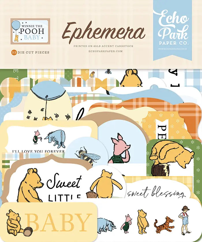 Winnie The Pooh Baby Ephemera - Echo Park