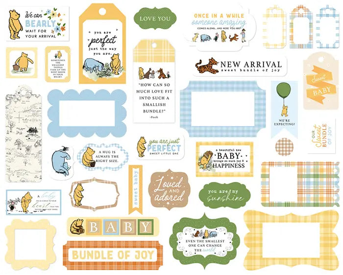 View 2 of Winnie The Pooh Baby Frames & Tags - Echo Park