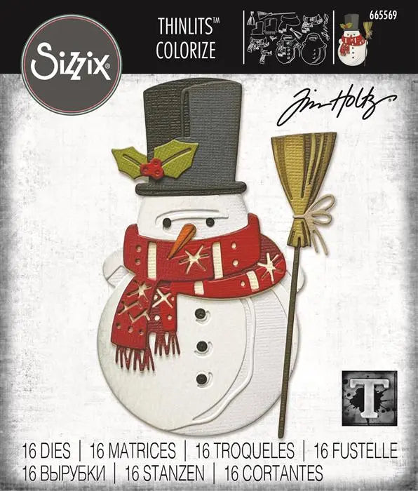 Winston, Colorize Thinlits Die Set Die Set 16PK - Back from the Vault - Tim Holtz - Sizzix