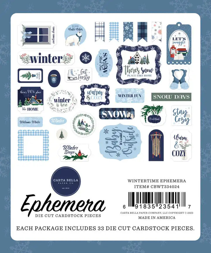 Wintertime Ephemera- Carta Bella