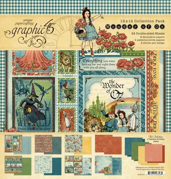 Wonder of Oz Scrapbook Collection Kit,  12" x 12" - Graphic 45