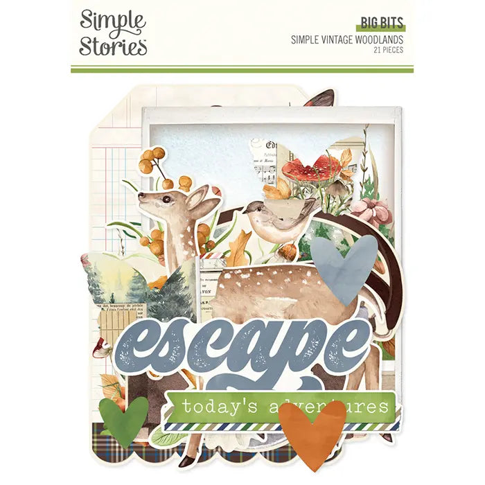 Woodlands Big Bits & Pieces - Simple Vintage - Simple Stories