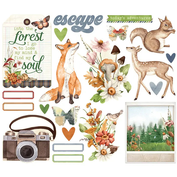 View 2 of Woodlands Big Bits & Pieces - Simple Vintage - Simple Stories