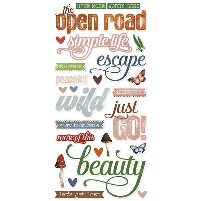 View 4 of Woodlands Foam Stickers - Simple Vintage - Simple Stories